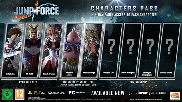Jump Force DLCs 08 22 19