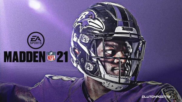 Lamar Jackson featured on Madden 21 cover