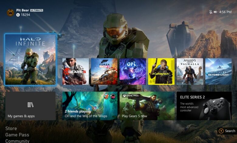 Xbox dashboard new