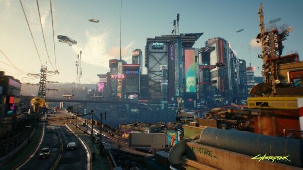 large Cyberpunk2077 Love this town RGB en