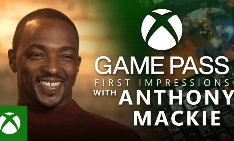 Anthony Mackies first time trying Xbox Game Pass Xbox Sessions
