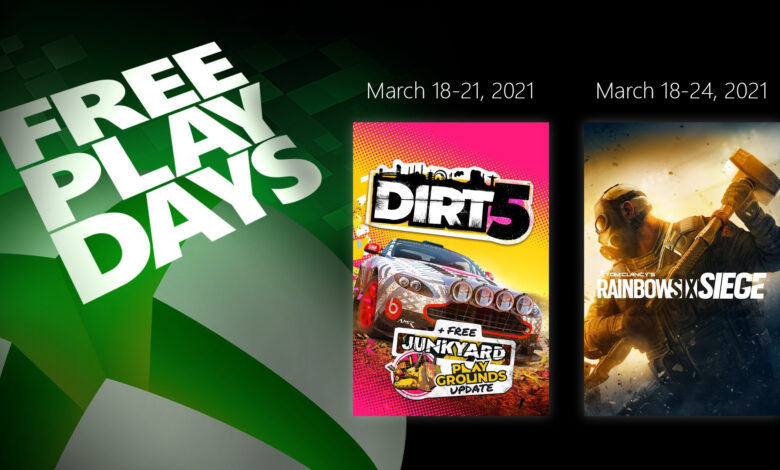 XBL Free Play Days