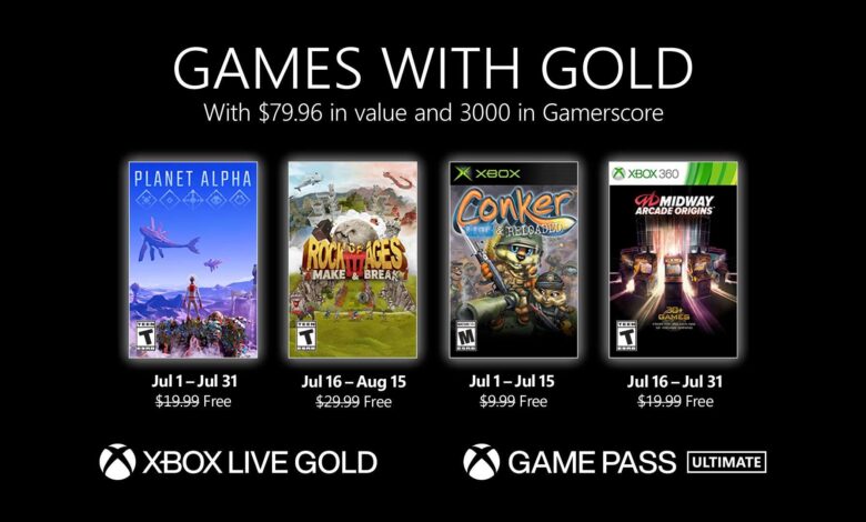 Games with Gold Jul 2021 16x9 4UP Points ESRB Pricing JPG1